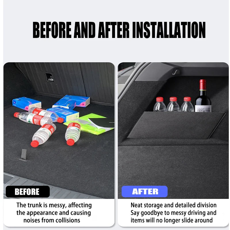 Trunk Side Partition Organizer for Model X