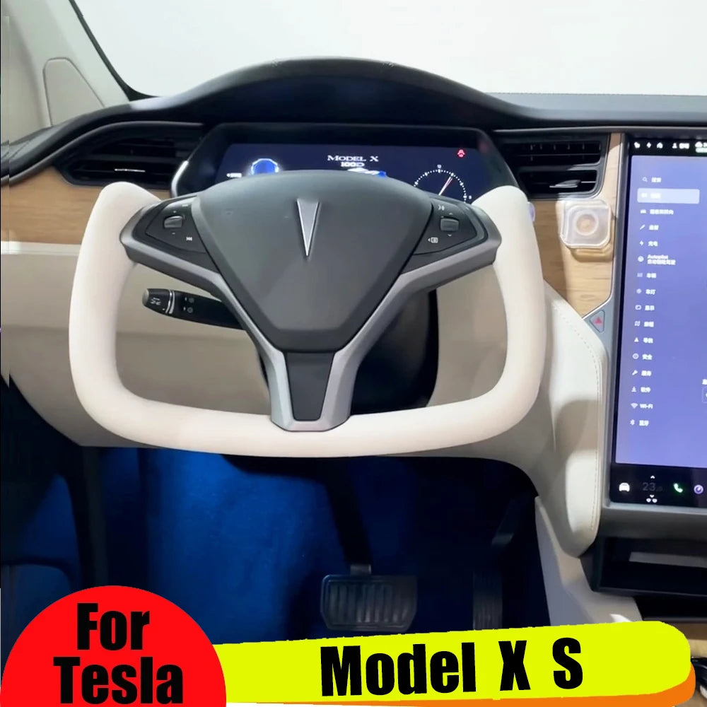 Carbon Fiber Heated Yoke Steering Wheel for Model S / Model X (2014–2020)