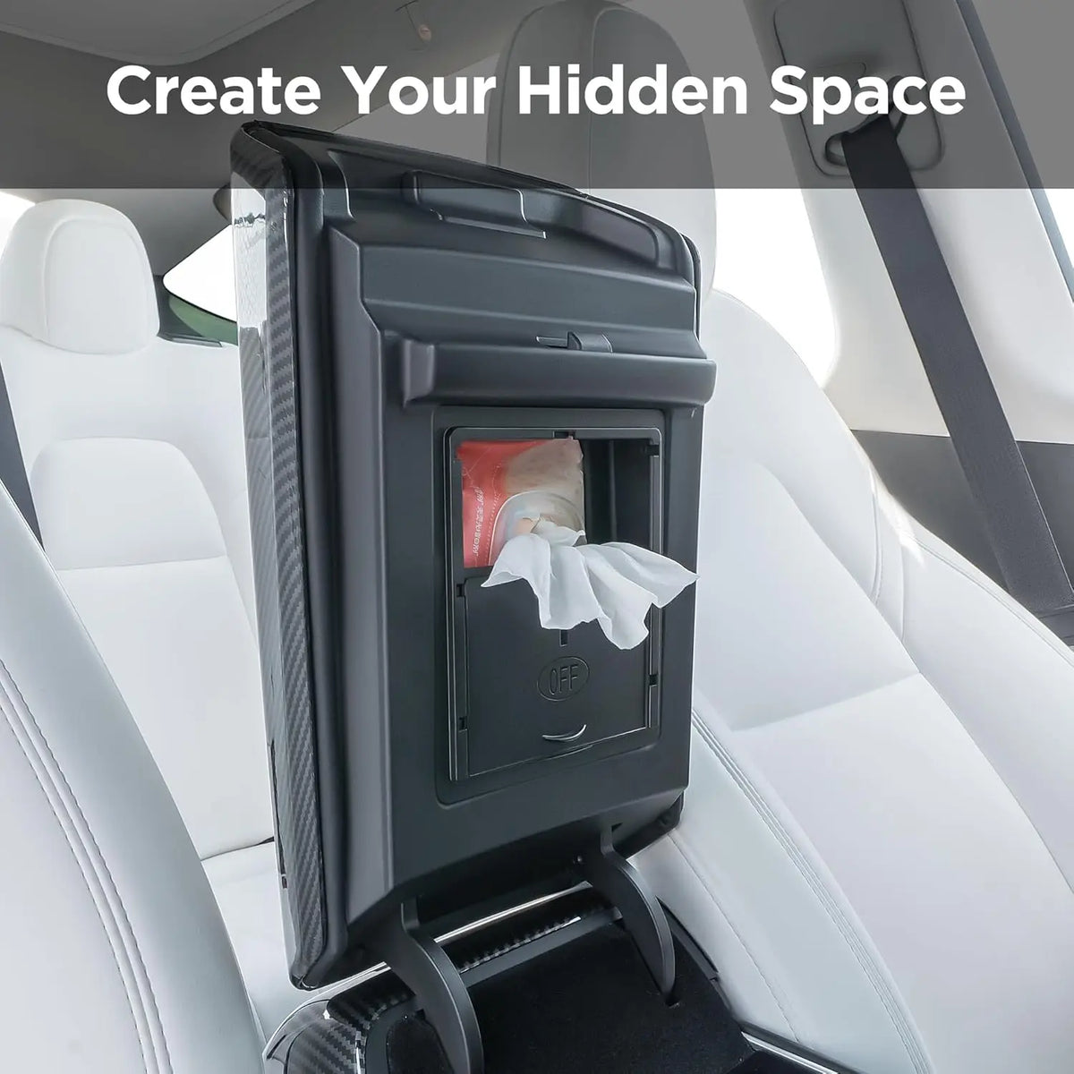 4-Piece Center Console Organizer Set for Model 3 (2017-2023) & Model Y