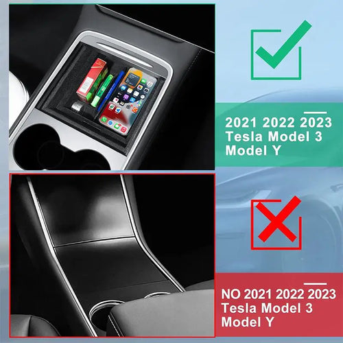 4-Piece Center Console Organizer Set for Model 3 (2017-2023) & Model Y