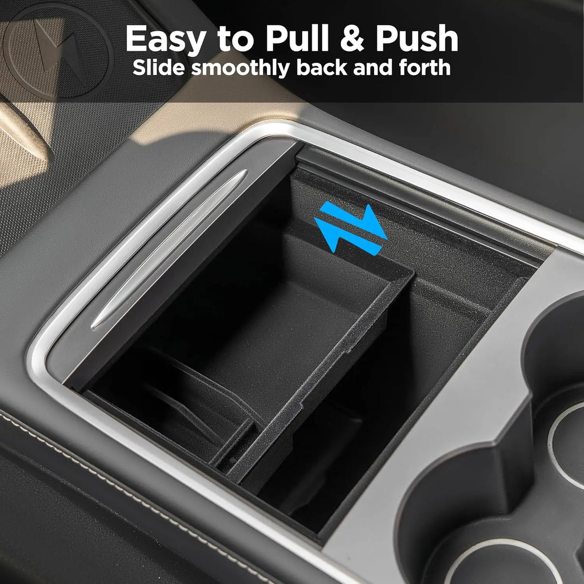 4-Piece Center Console Organizer Set for Model 3 (2017-2023) & Model Y