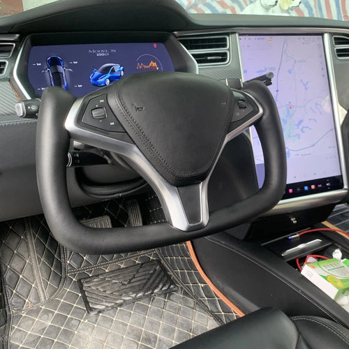 Carbon Fiber Heated Yoke Steering Wheel for Model S / Model X (2014–2020)