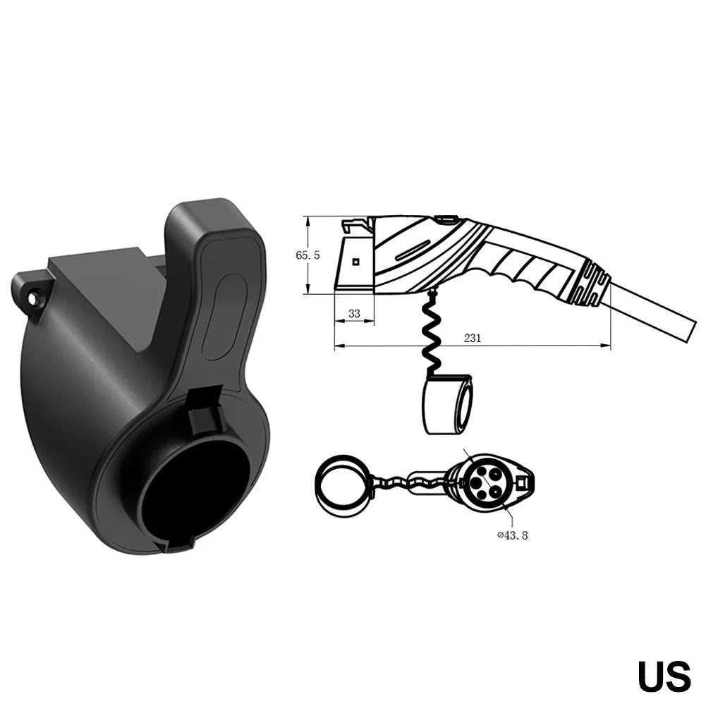 Portable EV Plug Holder Stand (NACS / J1772)