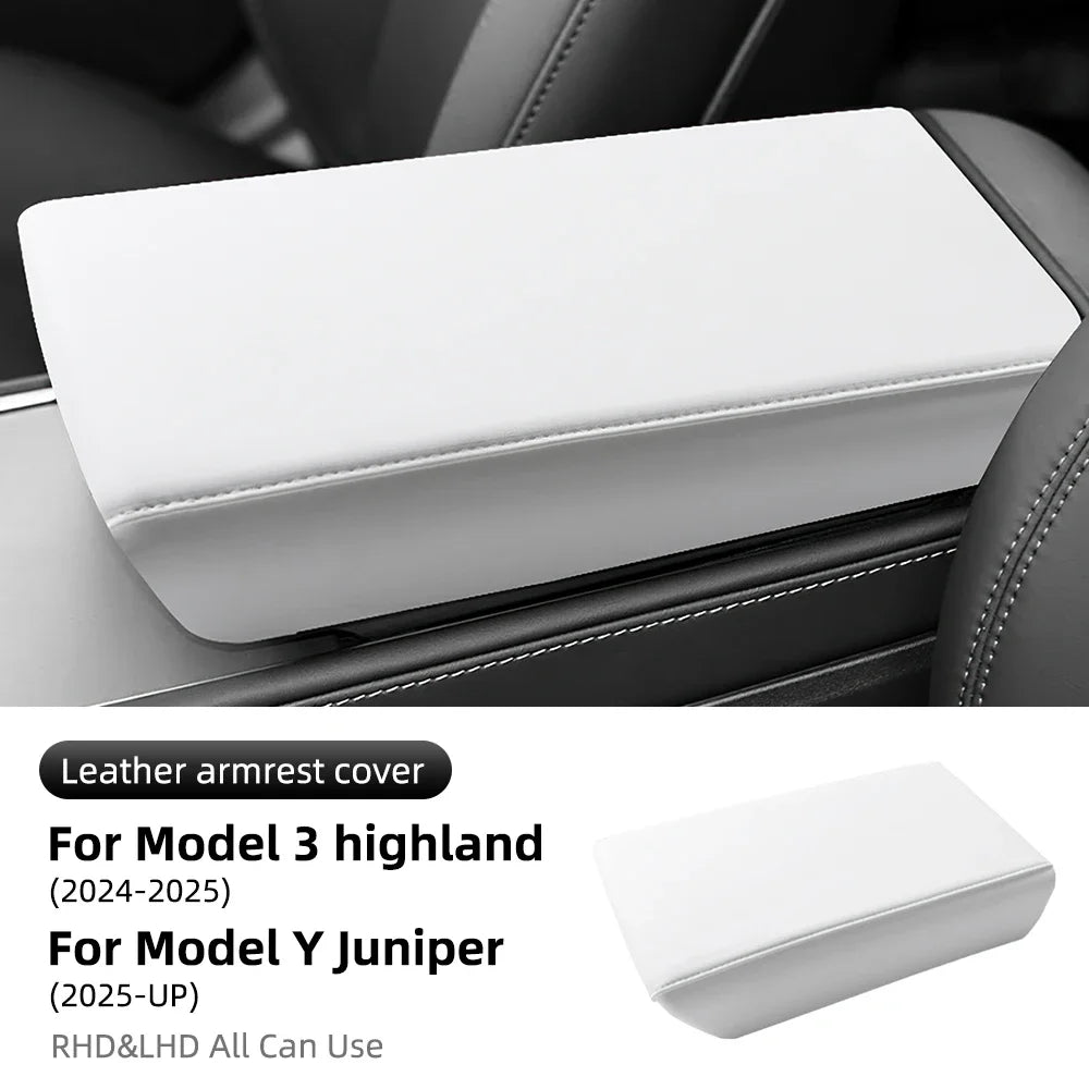 Leather ABS Armrest Cover for Model 3 / Model Y