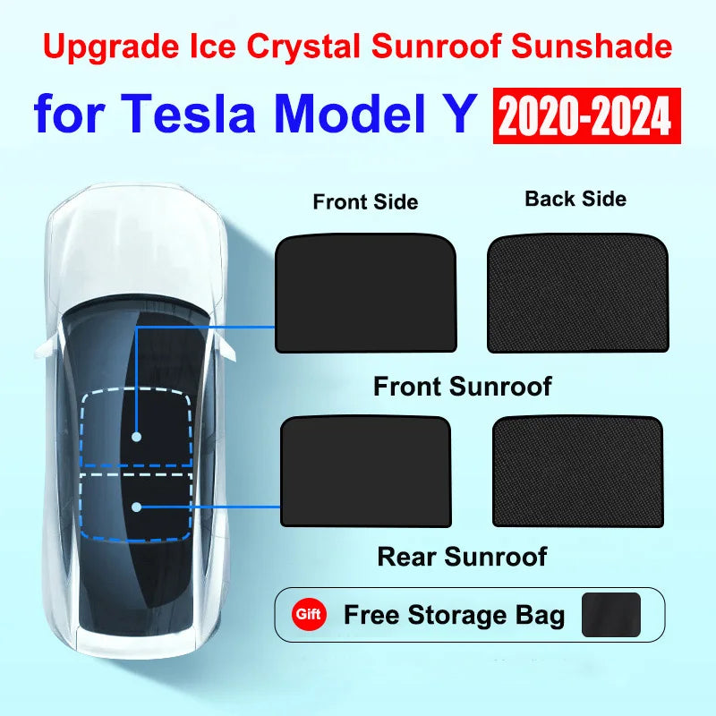 Ice-Cloth Glass Roof Sunshade for Model 3 / Model Y