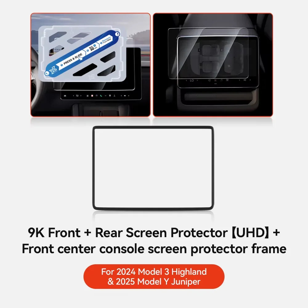 Matte Tempered Glass Screen Protector for Model 3 / Model Y (2021-2023)