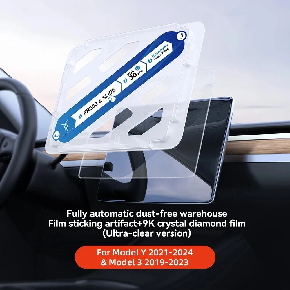 Matte Tempered Glass Screen Protector for Model 3 / Model Y (2021-2023)