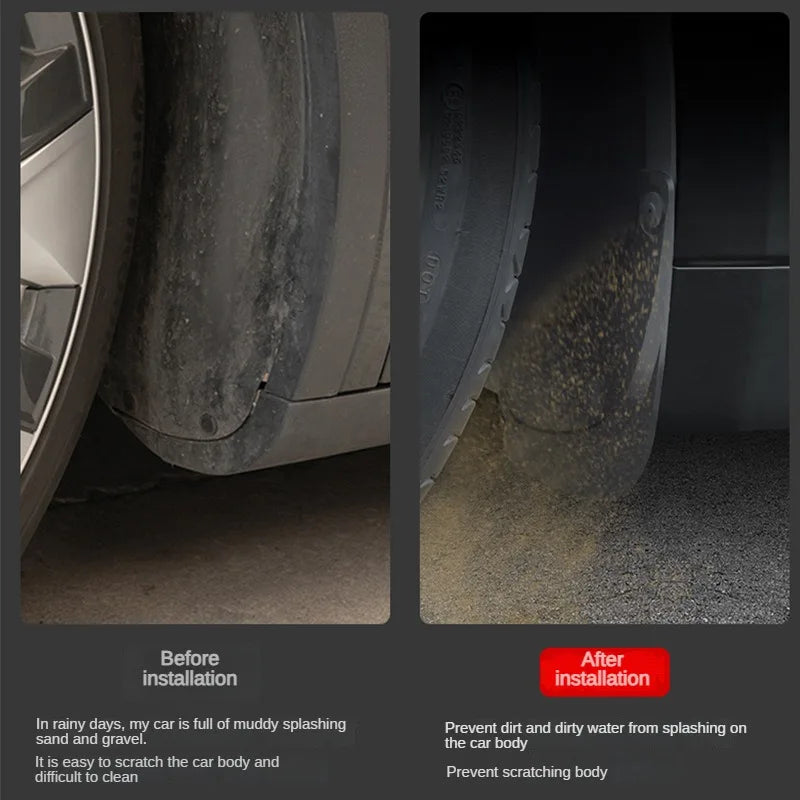 Mud Flaps for Model 3 Highland (2024+), Set of 4