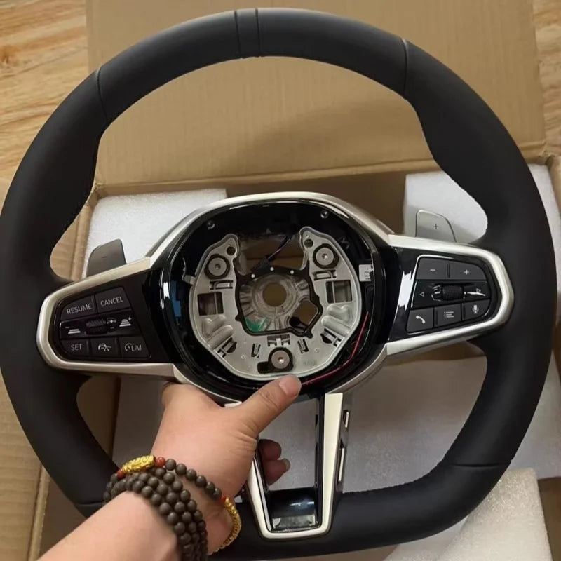 Suede Sport Steering Wheel for BMW i4 / G26