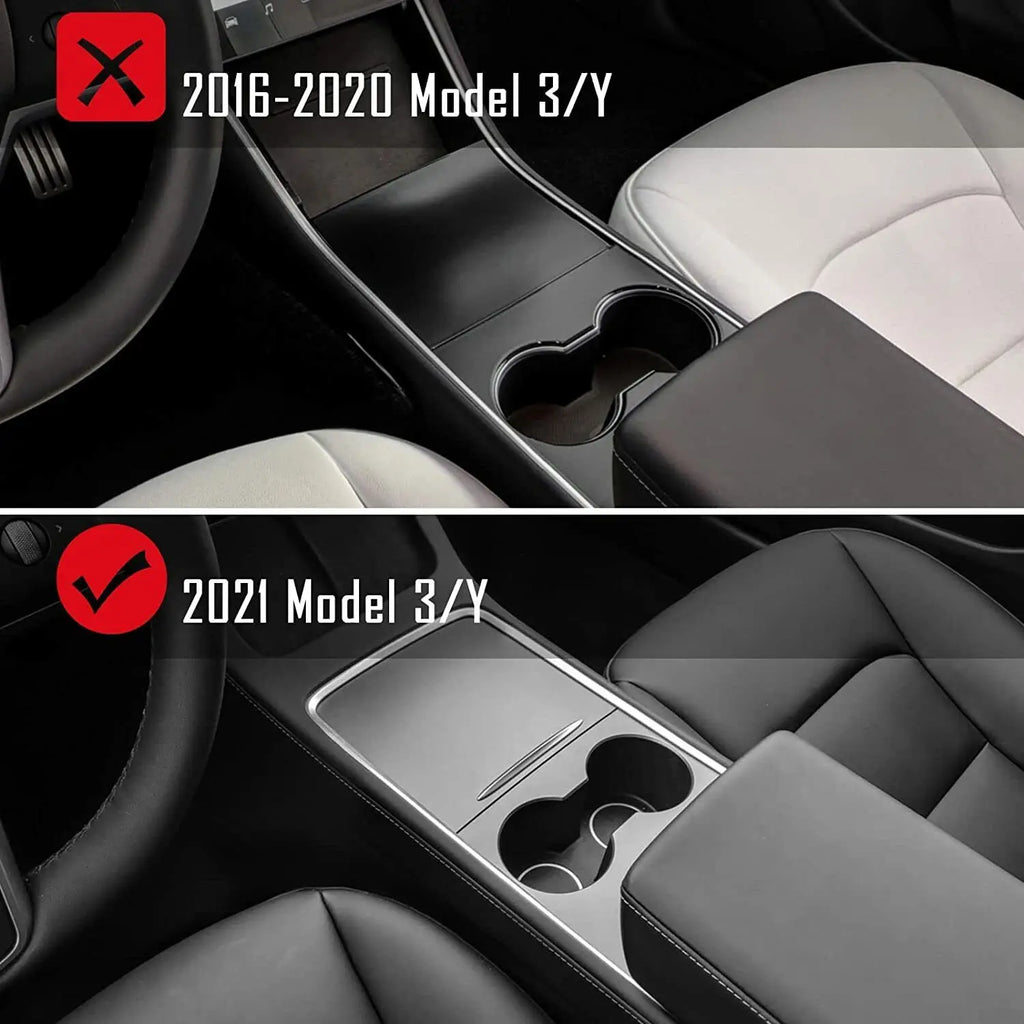 Flocked Center Console Armrest Tray for Model Y (2021-2023)