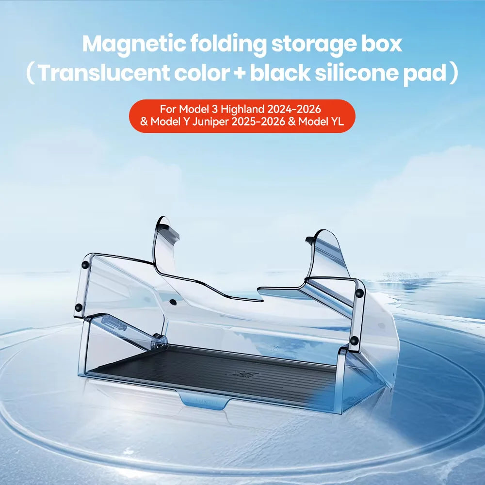 Magnetic Under-Screen Storage Tray for Model 3 Highland (2024+) & Model Y Juniper (2025+)