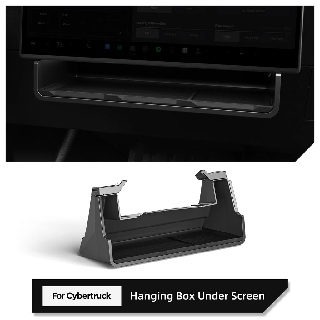 Hidden Under-Console Storage Box for Cybertruck