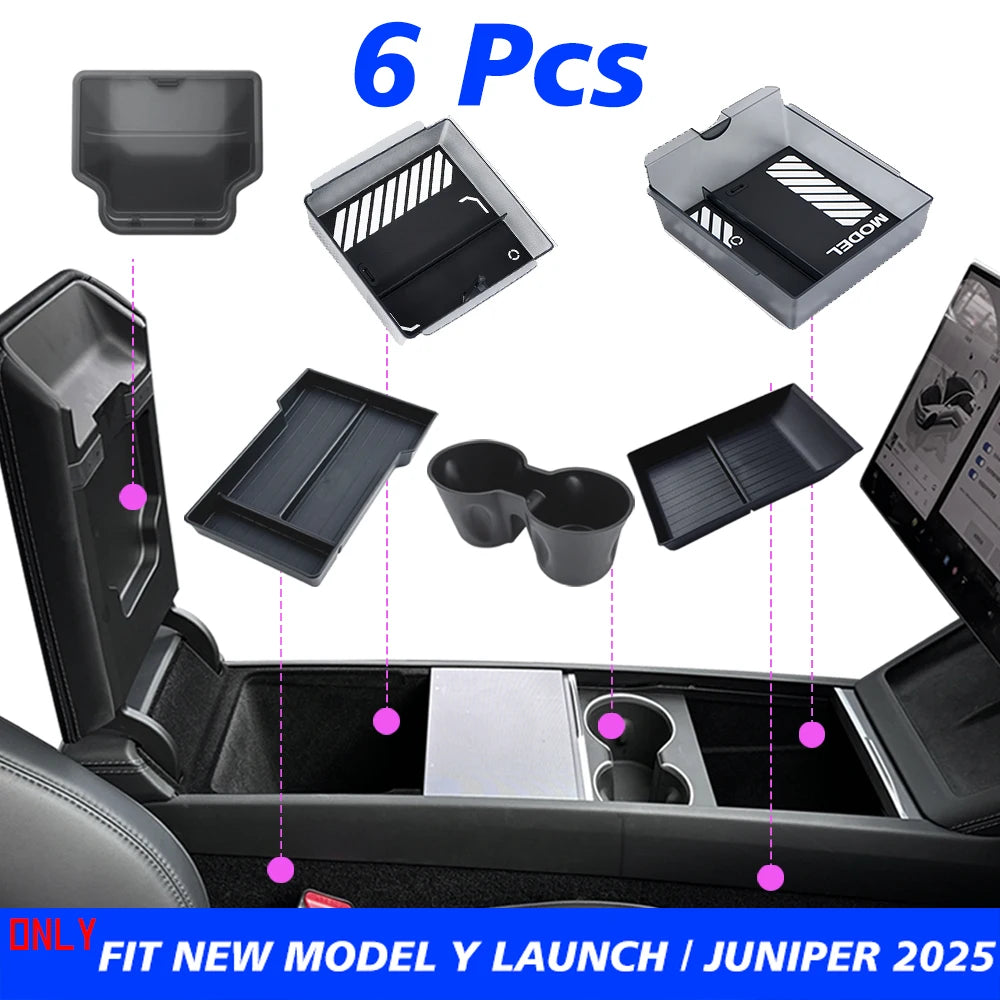 Armrest Storage Tray for Model Y Juniper (2025+)