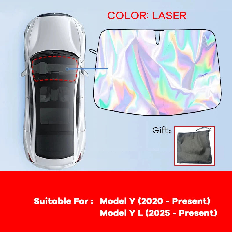 Front Windshield Sunshade for Model 3 & Model Y (2017-2026)