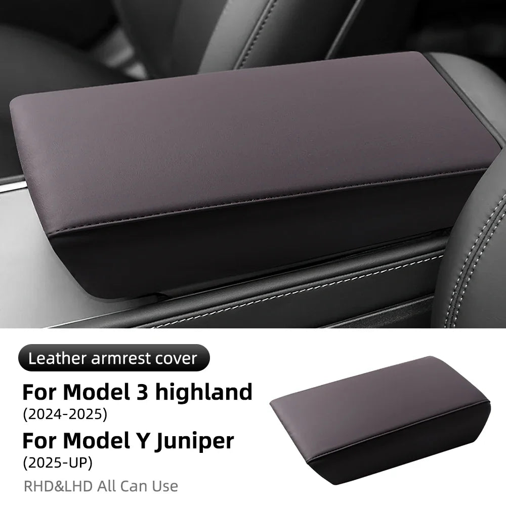 Leather ABS Armrest Cover for Model 3 / Model Y