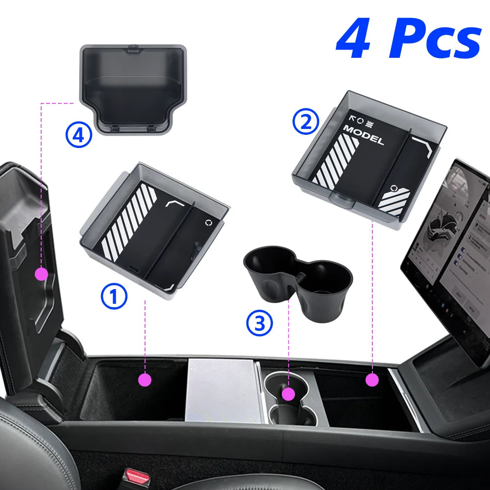 Armrest Storage Tray for Model Y Juniper (2025+)