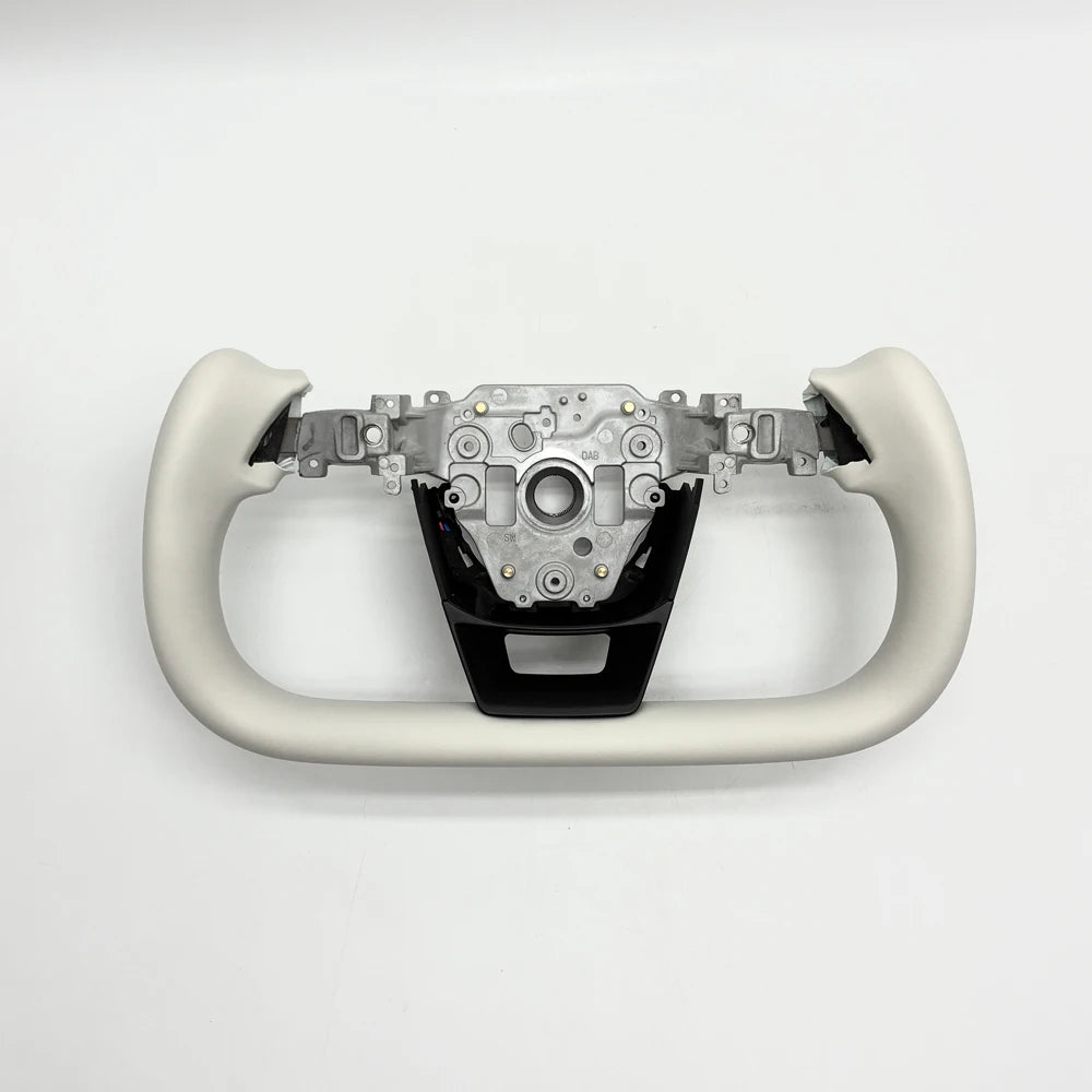Zen Grey Heated Yoke Steering Wheel for Model Y Juniper