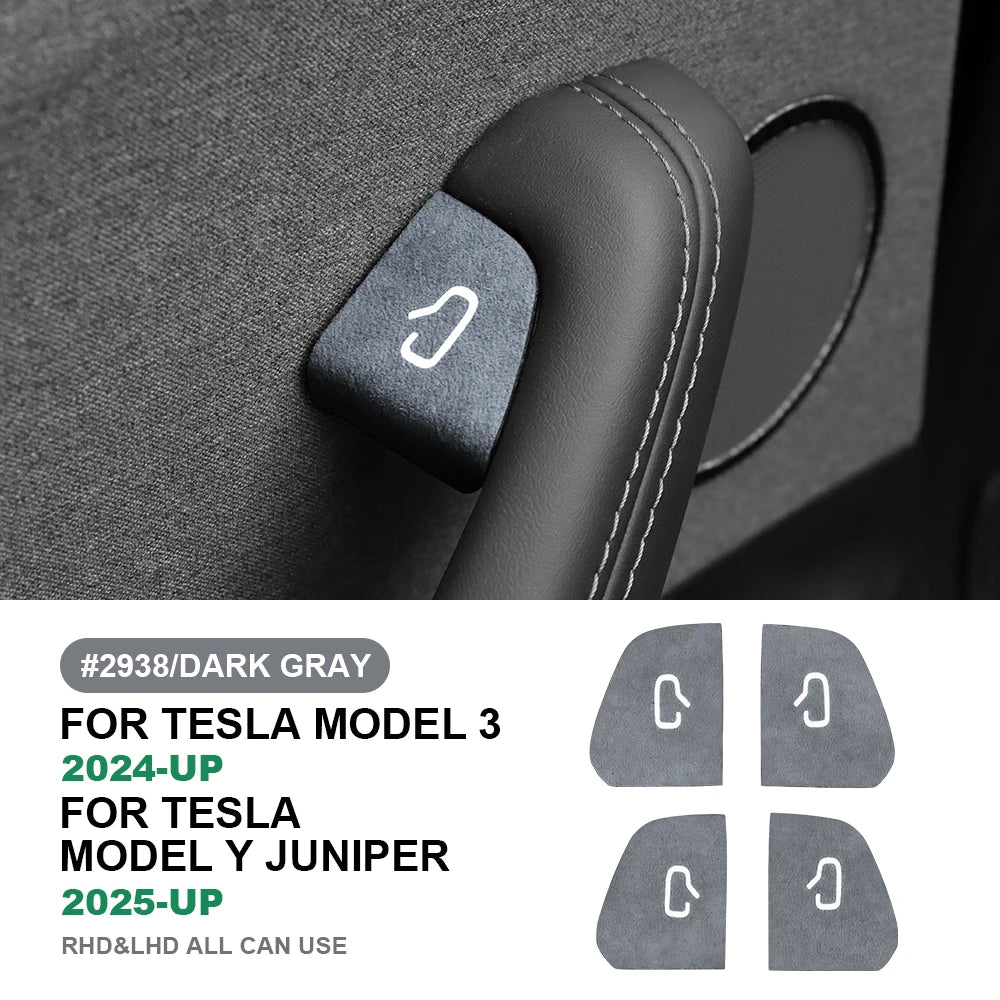 Suede Door-Switch Trim Patch for Model 3 Highland (2024+)