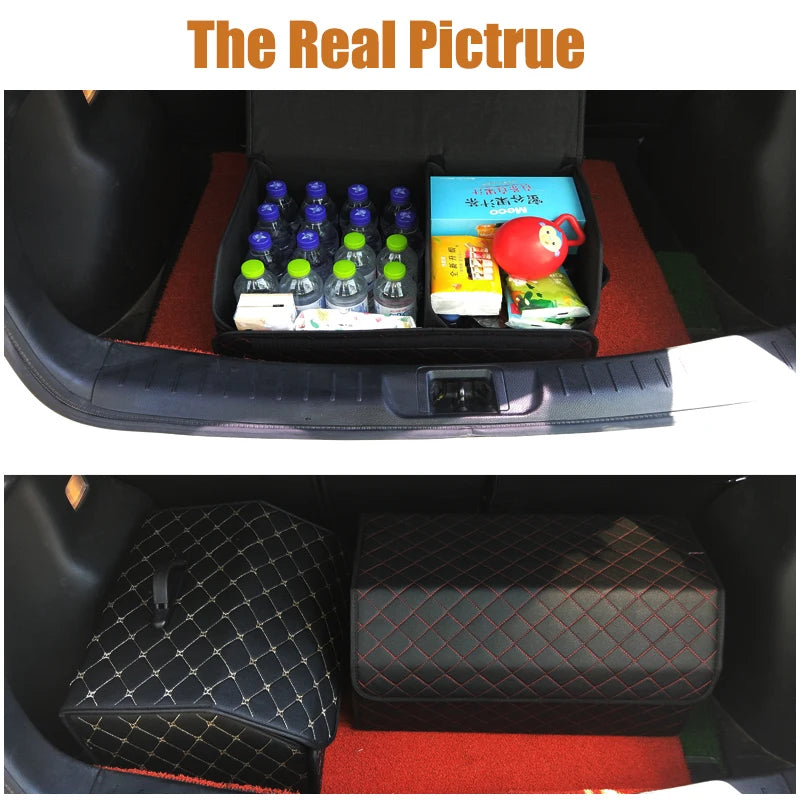 Foldable Trunk Organizer Box, Large Capacity, Universal Fit