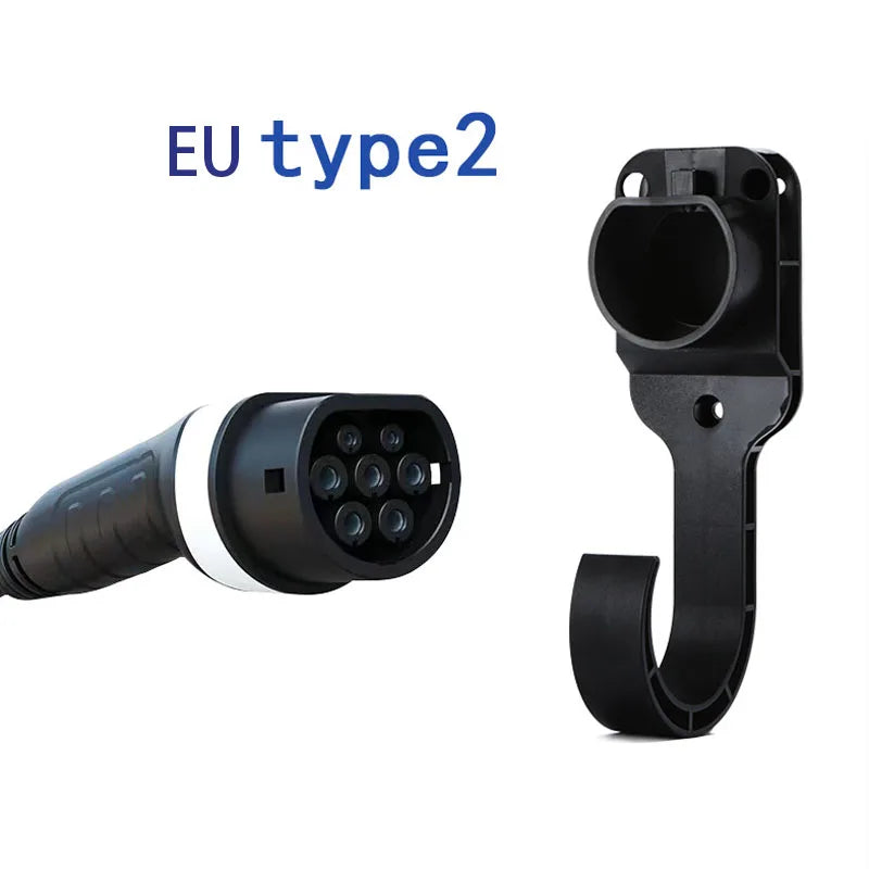 EV Charging Cable Wall Hook (J1772 Plug)
