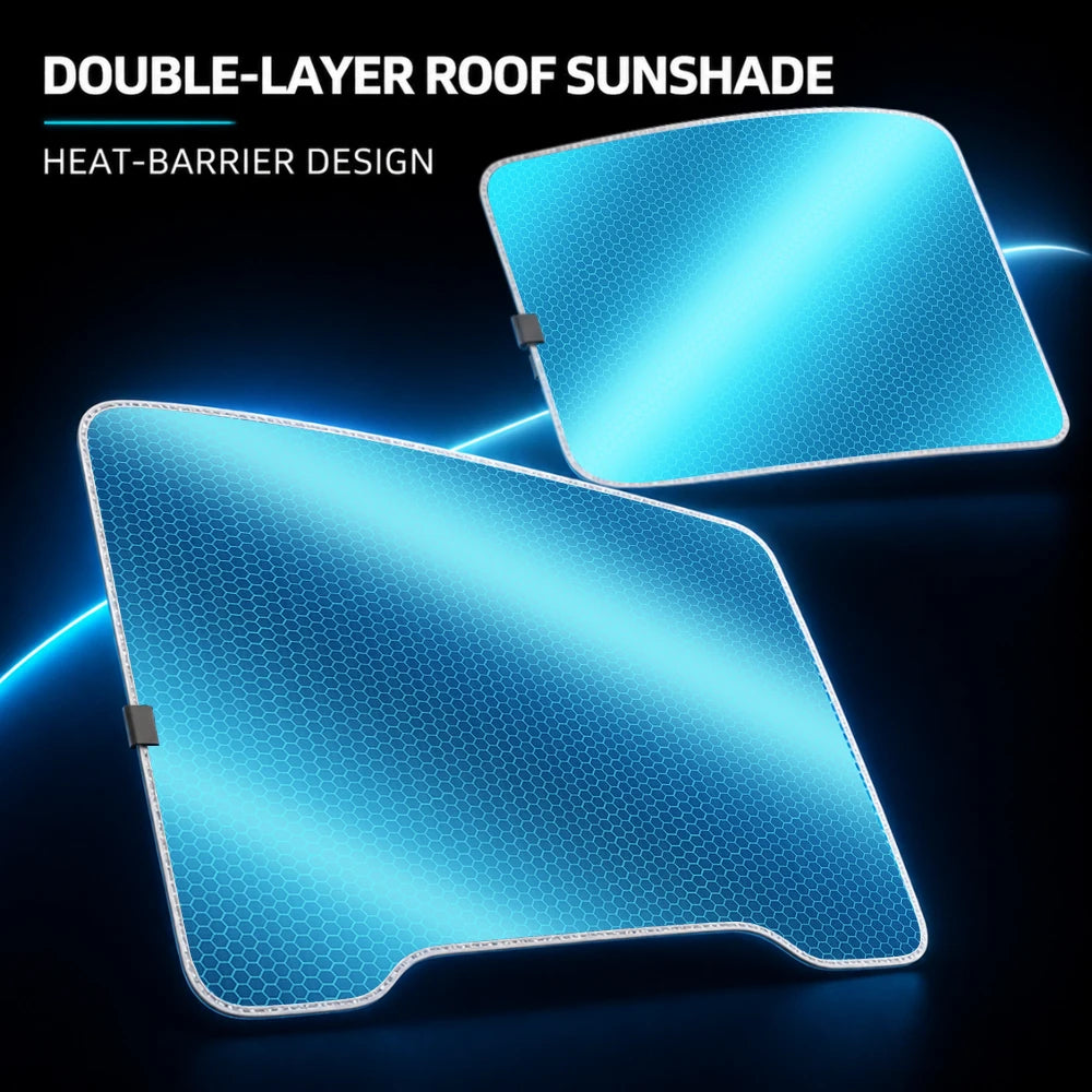 Panoramic Glass Roof Sunshade for Model 3 / Model Y (2017-2025)