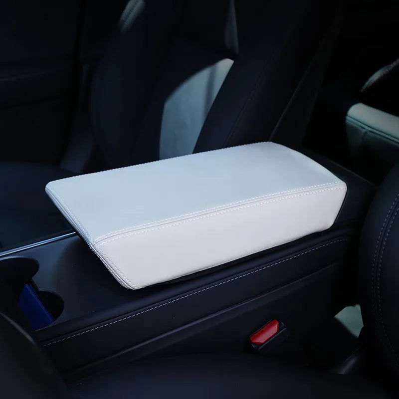 Central Control Armrest Leather Cover for Model 3 / Model Y