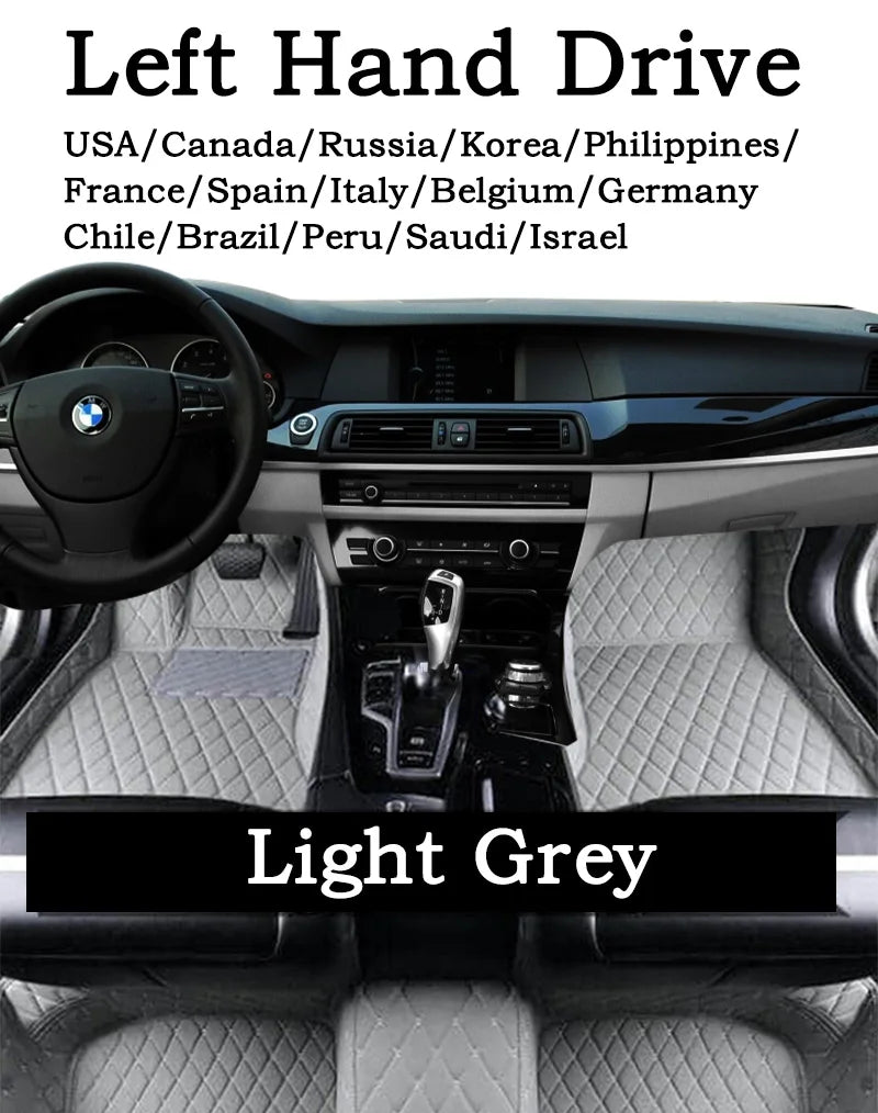 Leather Floor Mats for BMW i5 Sedan (2023-2027)