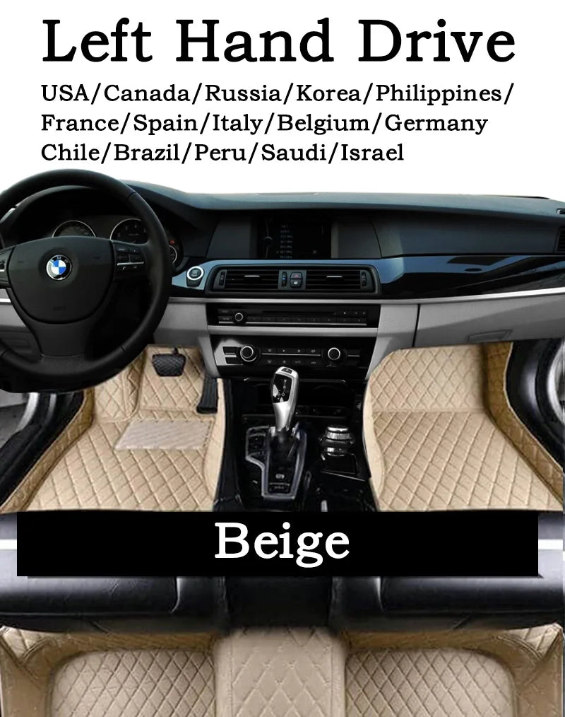 Leather Floor Mats for BMW i5 Sedan (2023-2027)