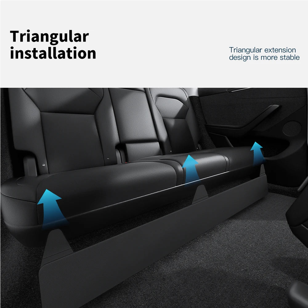 Rear Seat Lower Anti-Kick Pad for Model Y Juniper (2025+) & Model 3 Highland (2024+)
