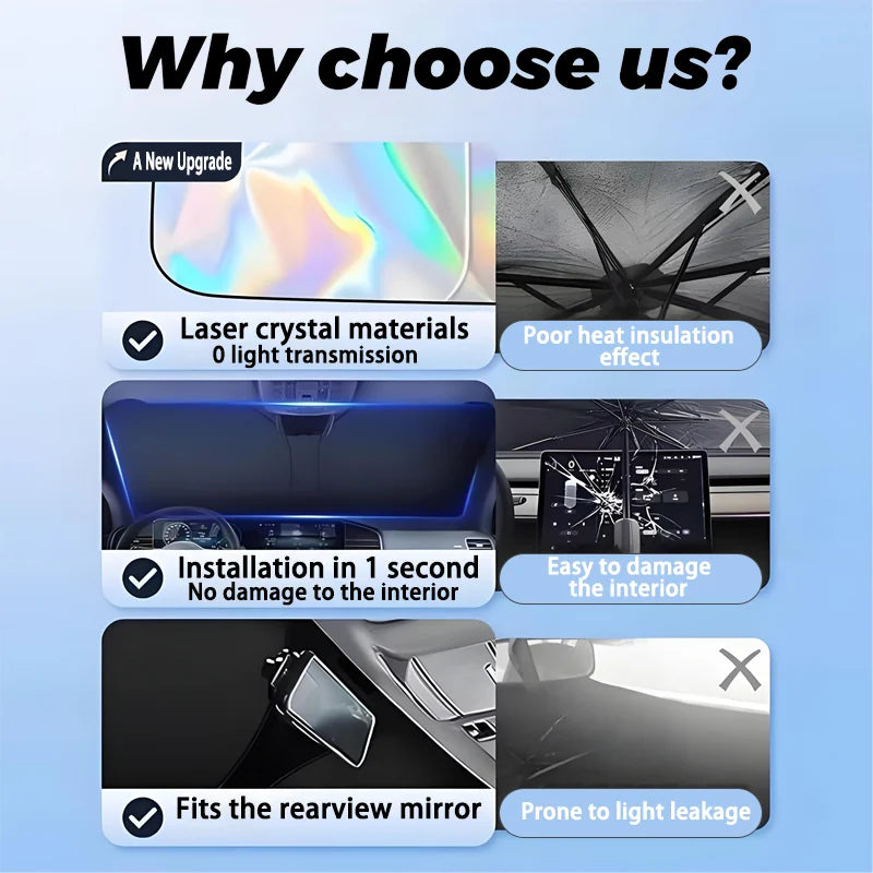 Windshield Sunshade for Mustang Mach-E (2021-2025)