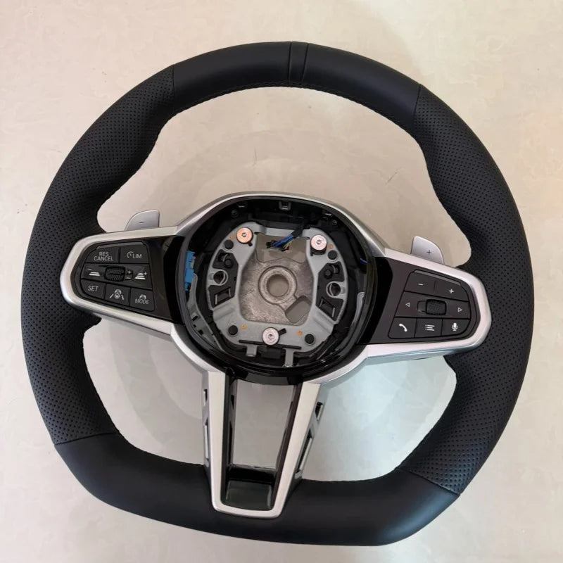 Suede Sport Steering Wheel for BMW i4 / G26
