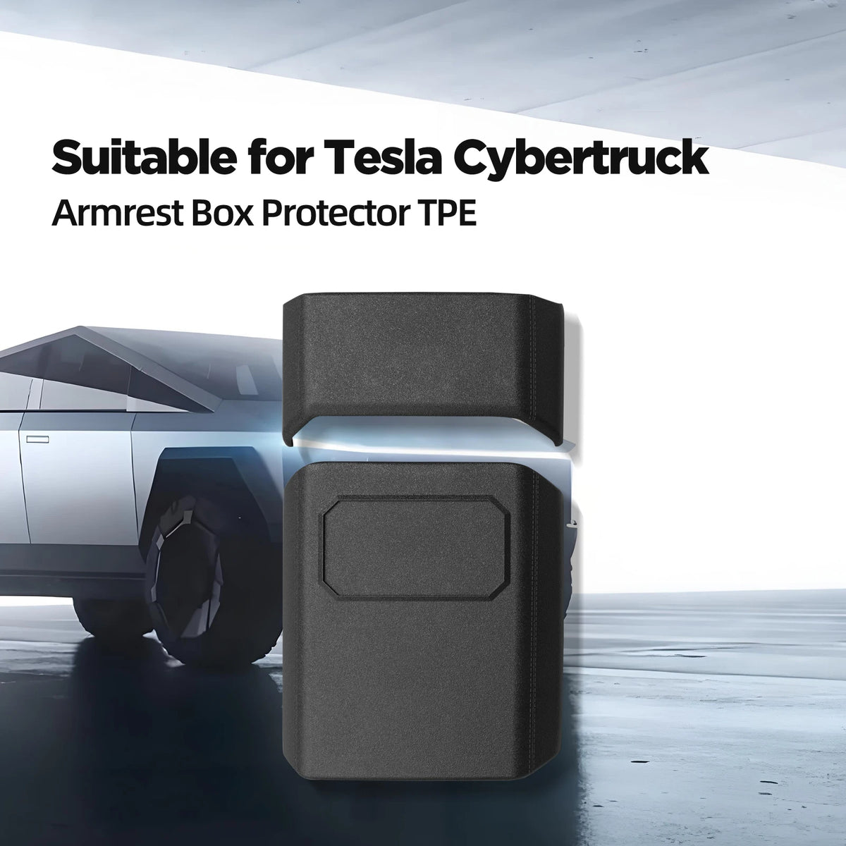 TPE Center Armrest Box Protector Cover for Cybertruck (2024-2026)