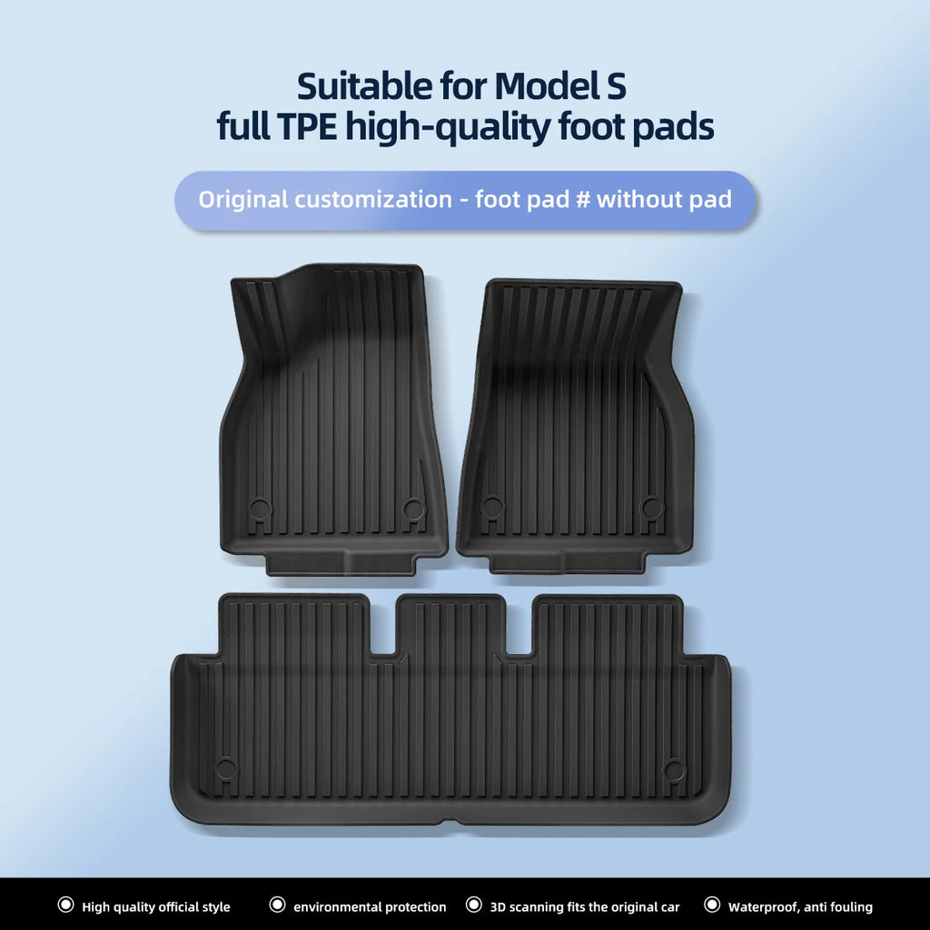 Full-Coverage Floor Liners for Model S (2022+)
