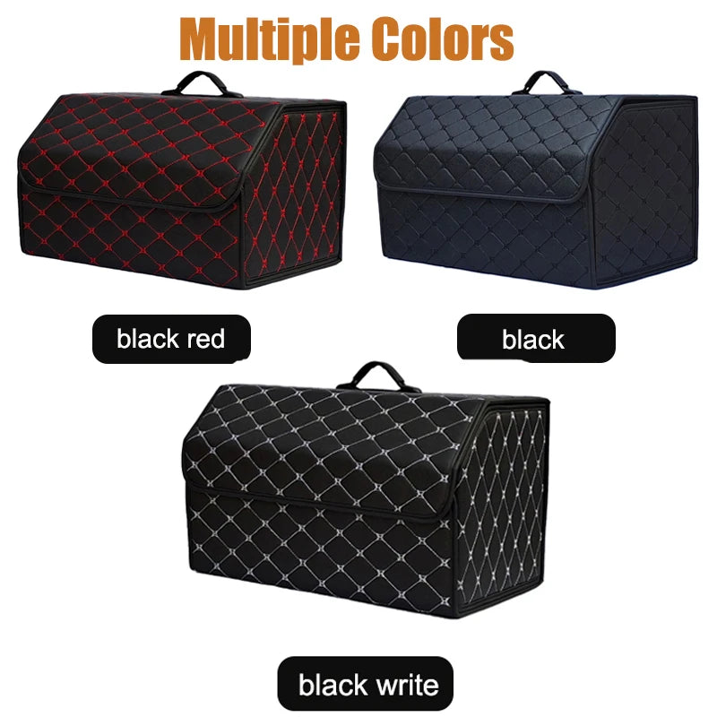 Foldable Trunk Organizer Box, Large Capacity, Universal Fit