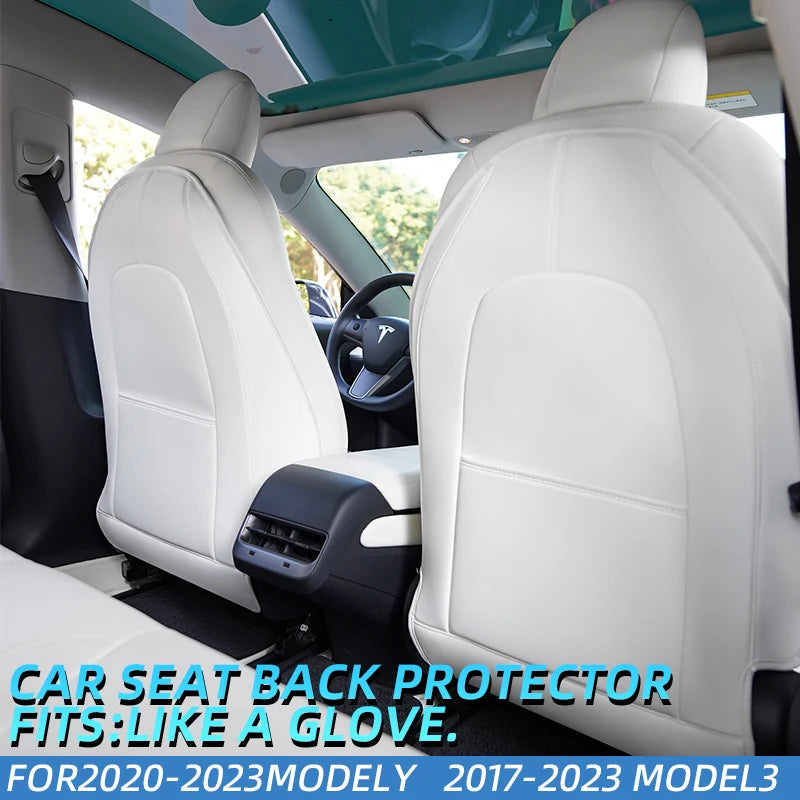 Seat-Back Kick Protector with Organizer for Model 3 & Model Y