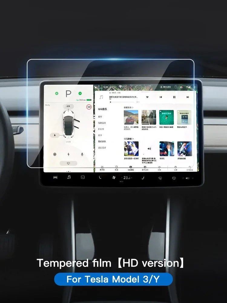 Tempered Glass Screen Protector for Model 3 (2021-2023)