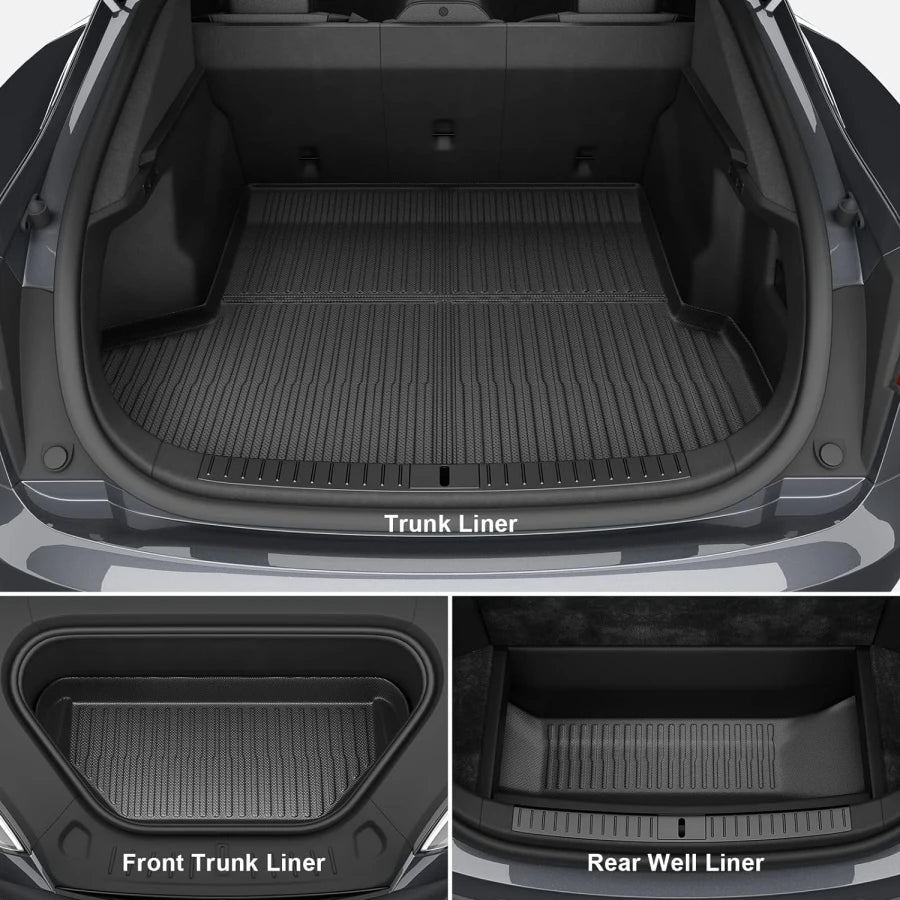 TPE All-Weather Floor & Trunk Mat Set for Model S (2023-2024)