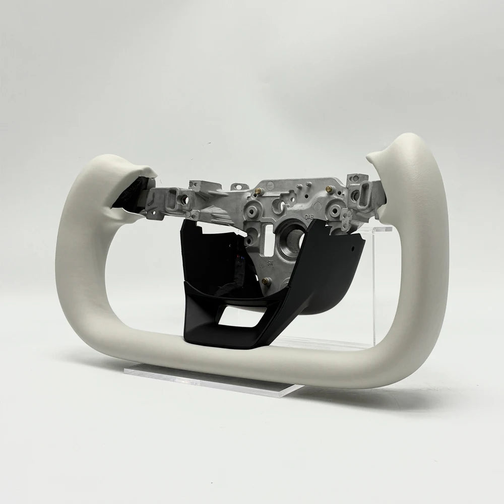 Zen Grey Heated Yoke Steering Wheel for Model Y Juniper