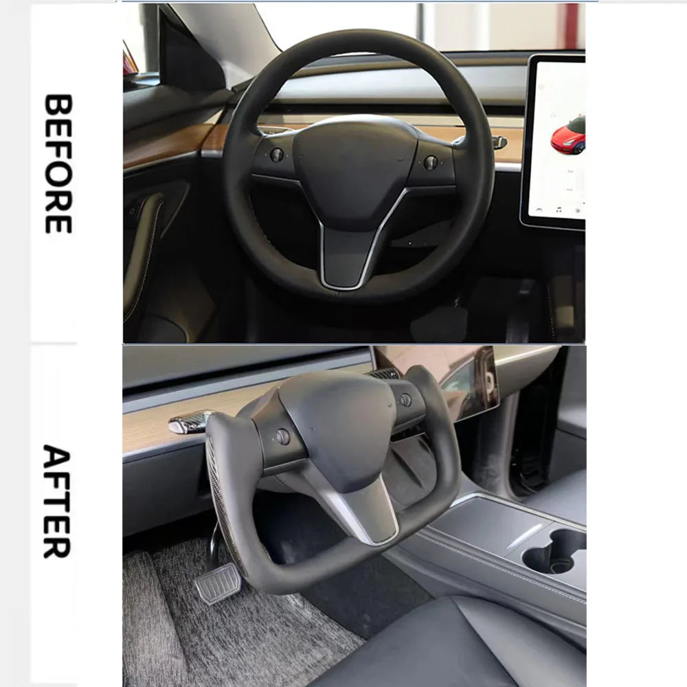 Heated 350mm Yoke Steering Wheel for Model 3 / Model Y (2018–2024)