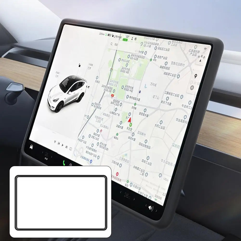 Silicone Screen Bezel Protector for Model Y Juniper (2025+)