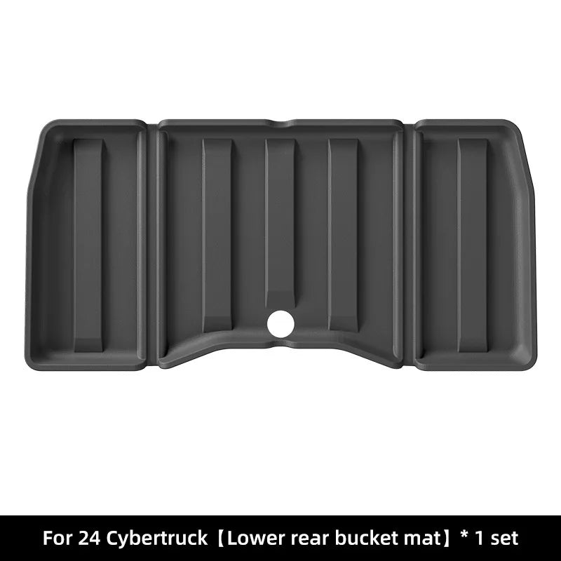 TPE Rear Bucket & Storage Bed Mat Set for Cybertruck (2024-2026)