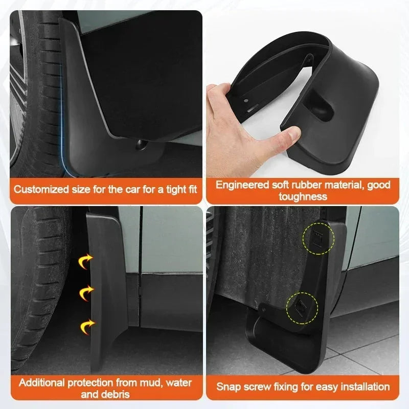 Mud Flaps for Mercedes EQE Sedan (2022-2025), Set of 4