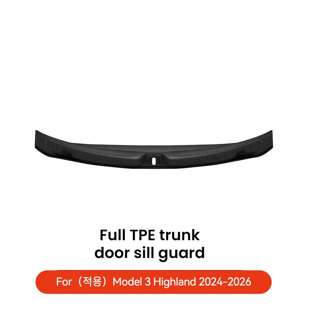 Rear Trunk Sill Guard for Model 3 Highland (2024+) & Model Y Juniper (2025+)