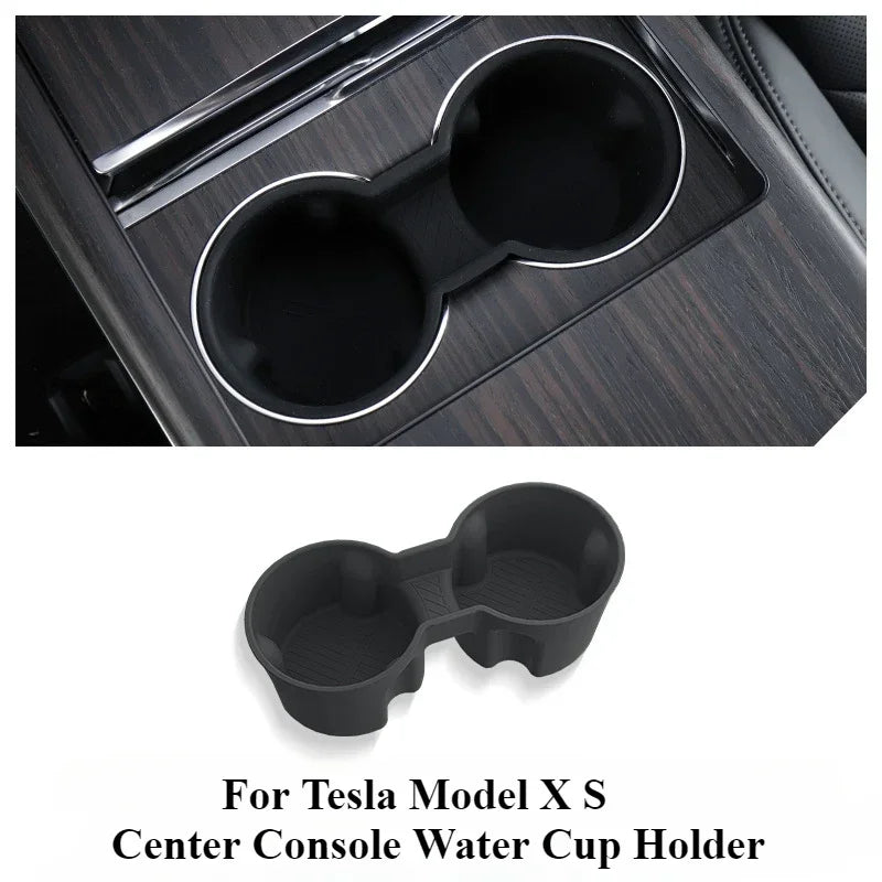 Silicone Center Console Cup Holder for Model X (2021+)