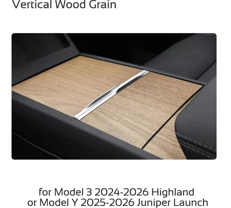 Center Console Protective Film for Model 3 Highland (2024+) & Model Y Juniper (2025+)