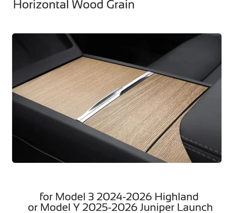 Center Console Protective Film for Model 3 Highland (2024+) & Model Y Juniper (2025+)