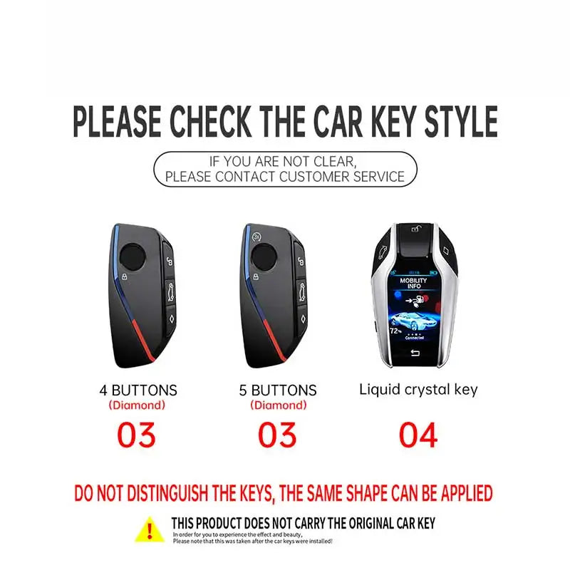 Zinc Alloy Key Cover for BMW iX / i5 / i7