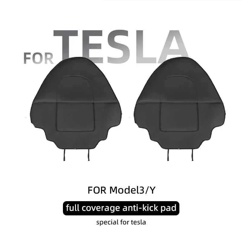 Rear Seat Back Anti-Kick Mats for Model 3 (2017-2023) & Model Y (2020-2023)