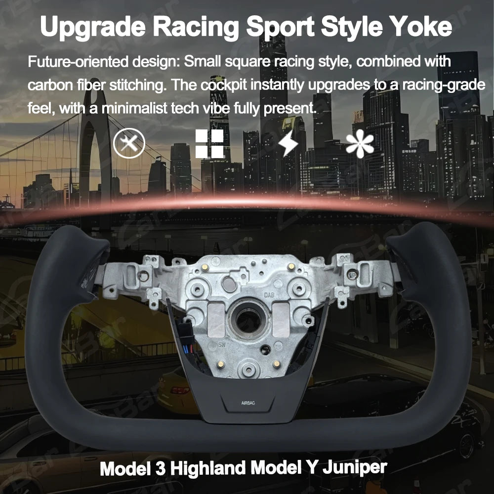 Yoke 3.0 Seamless Steering Wheel for Model Y Juniper / Model 3 Highland