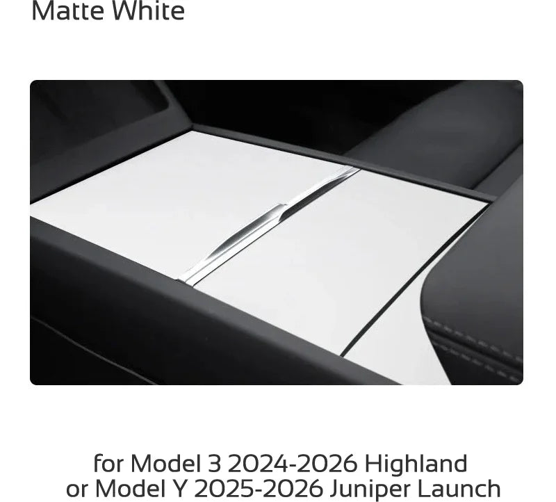 Center Console Protective Film for Model 3 Highland (2024+) & Model Y Juniper (2025+)